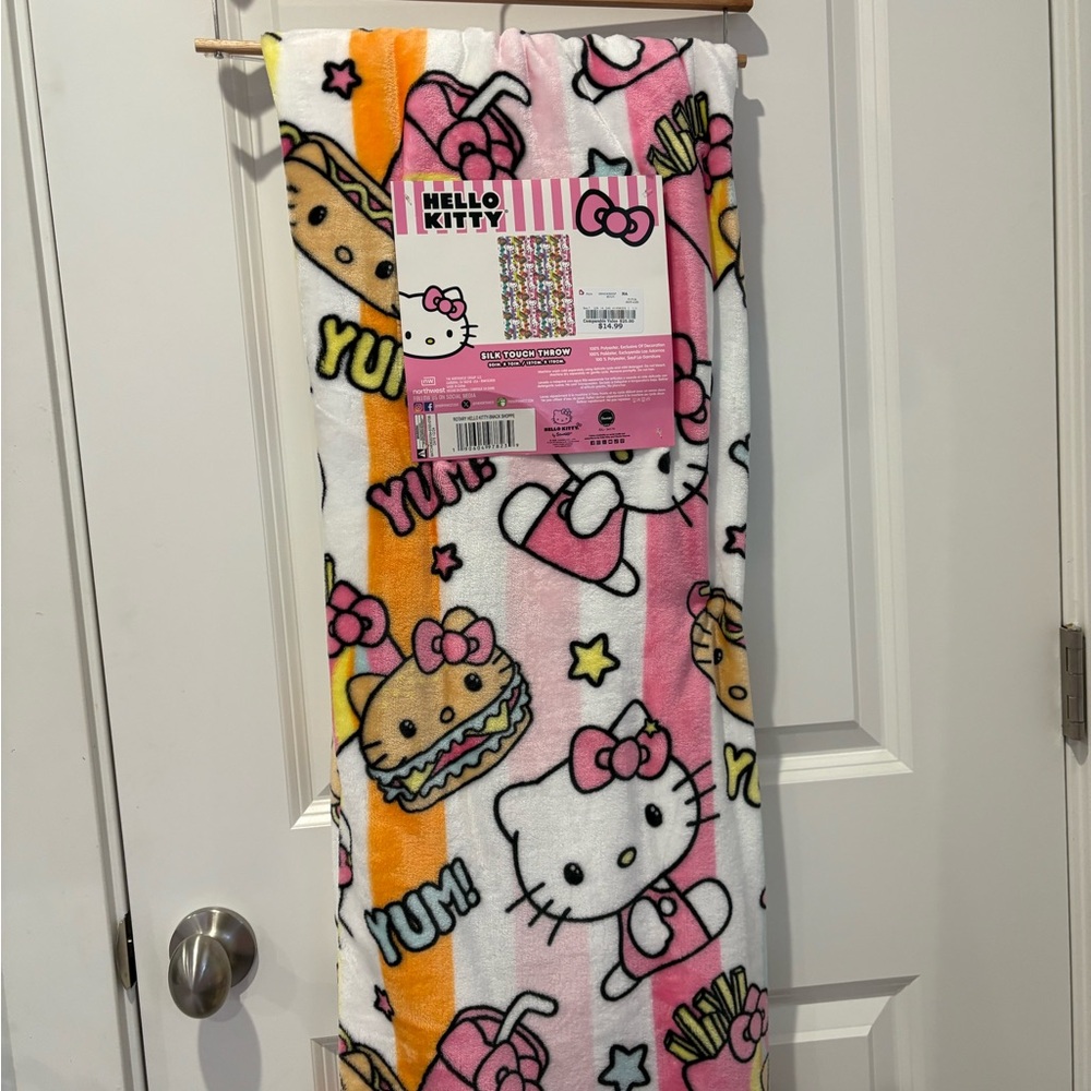 Hello Kitty Pink and Orange Fun Blanket